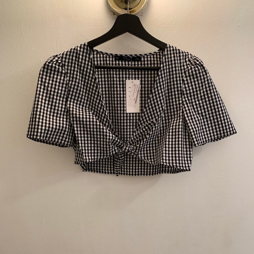 Gingham crop top